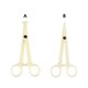 thumbnail image 3 of Pinzas de plástico para pinchazos, pinzas, herramienta de perforación corporal portátil profesional, accesorios de perforación, lengua, cejas Ayudas para vestirse con gancho de botón Pinza triangular Soidarity CE001254-02, 3 of 6
