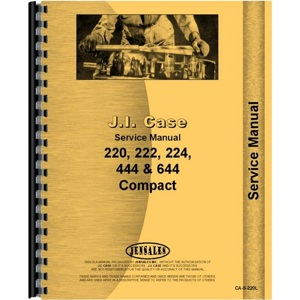 Case 224 Lawn & Garden Tractor Service Manual - Walmart ...