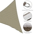 thumbnail image 4 of Yescom 16Ft 97% UV Block Triangle Sun Shade Sail Outdoor Patio Pool Garden Yard Lawn Carport Awning Coffee+White, 4 of 9