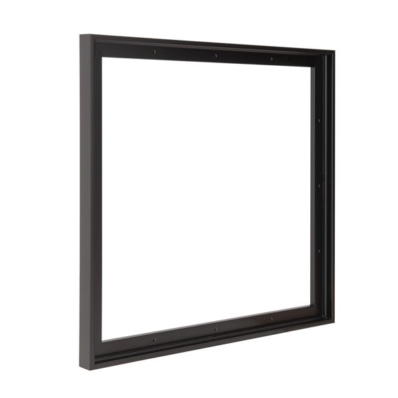 Pixy Canvas 18x18 inch Floater Frame for Canvas Paintings. 12 Colors. Floating Frame fits 5/8", 3/4" & max 7/8" Deep Stretched Canvas & Wood Panels (Black, 18 x 18 in)
