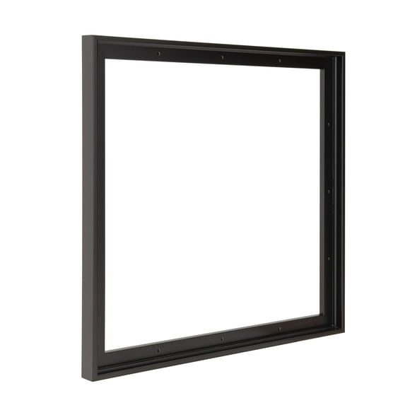 Pixy Canvas 12x12 inch Floater Frame for Canvas Paintings. 12 Colors. Floating Frame fits 5/8", 3/4" & max 7/8" Deep Stretched Canvas & Wood Panels (Black, 12 x 12 in)