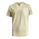 thumbnail image 4 of pstuiky Camisas de vestir de manga corta para hombre, Camisa informal de verano para hombre, de manga corta, color liso, con cuello en V y bolsillo camisetas de hombre xxl, 4 of 4