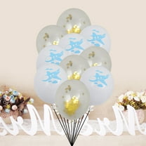 SOPOTUTU Airplane Birthday Decorations Balloons Confetti White 10Pcs