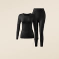 thumbnail image 4 of RXMEKW Moisturizing Seamless Thermal Underwear Set for Women Base Layer Polyester Solid Color, 4 of 6