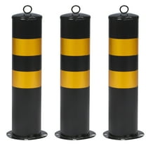 unbranded 3pcs Parking Barrier Driveway Security Post Barrier Safety Bollard Traffic Warning Column