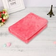 thumbnail image 4 of Pedty 50X70CM Fashion Solid Soft Throw Boys Blanket Warm Coral Plaid Blankets Flannel the Towel (Watermelon red),Throws, 4 of 4