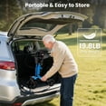 thumbnail image 6 of Arshin Senior Mobility Aid,Heavy-Duty Rollator Walker with Seat,450 lbs Capacity,19 lbs Ultra Lightweight Foldable Design,10" All-Terrain Wheels for Indoor Outdoor,Adjustable Height(Blue), 6 of 8