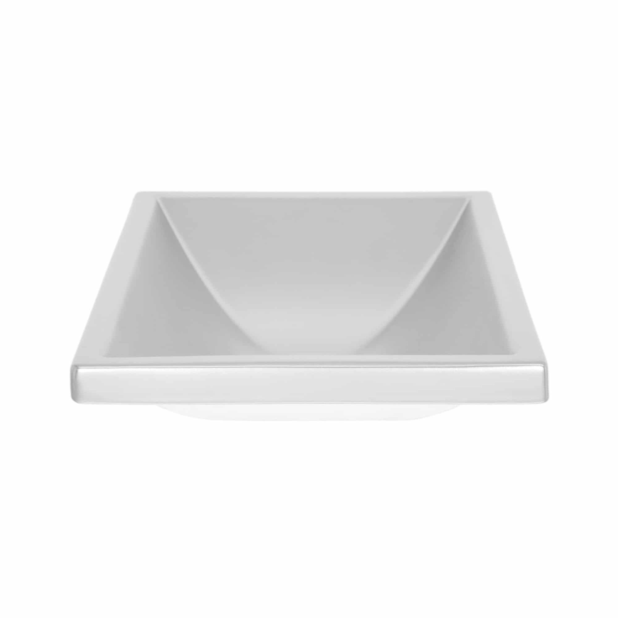 Native Trails Amara Fireclay Dual Mount Bathroom Sink - 20" x 14" x 4.75" Platinum Metal Finish