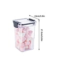 thumbnail image 3 of Airtight Food Storage Containers Set | 4-Piece Clear Plastic Canisters for Flour, Sugar, Rice & Pasta | Stackable Kitchen & Pantry Organization, 3 of 4