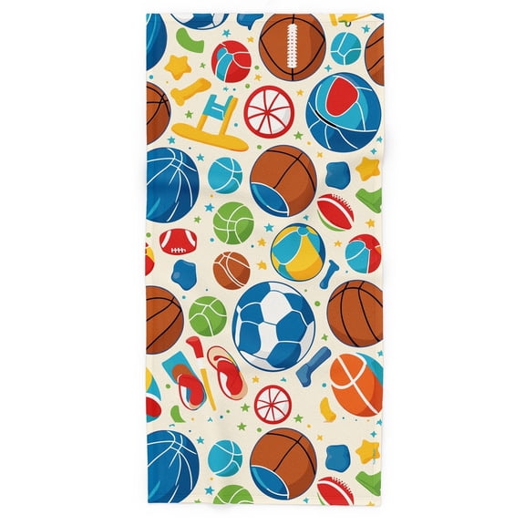 Toolie Bonka Sports Beach Towel, 30in x 60in, Soft & Absorbent, Quick Dry