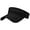 Black, variant on ZACPNCV Sports Sun Visor for Men Women Lightweight Soft Quick-Dry Visor Hat Packable Tennis Golf Running Visor Gray Free Size