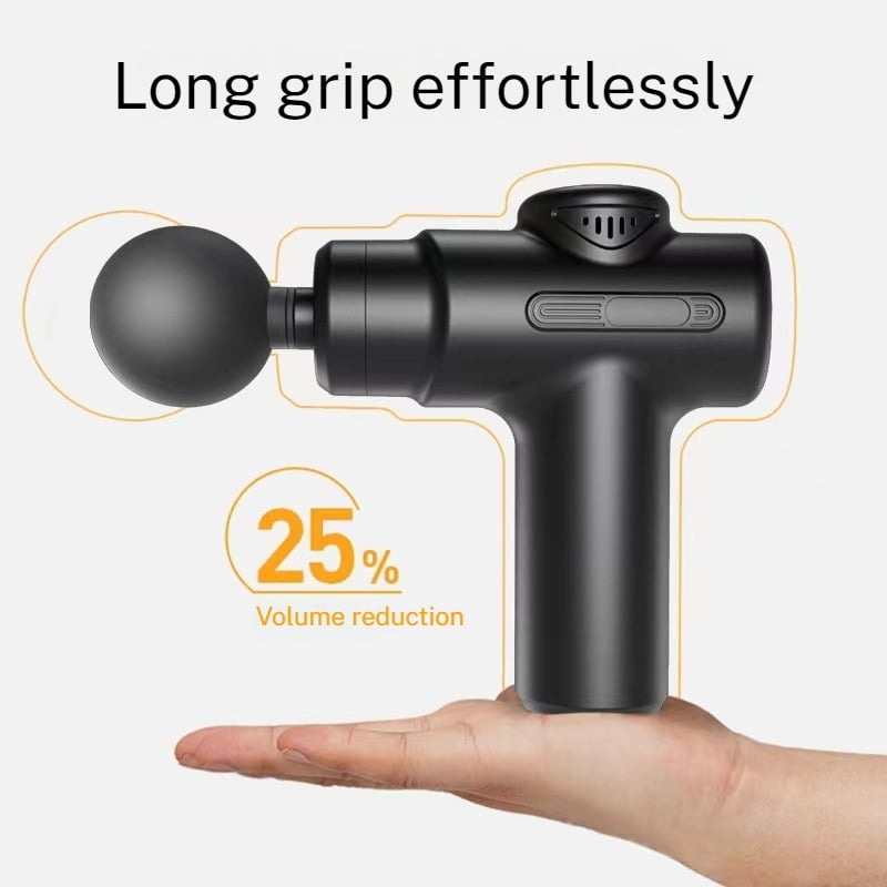 Convenient Mini Home Massage Gun Mini Multi functional Professional Sports Muscle Relaxation Impact Four Head Fascia Gun Charging Multi gear Fascia Gun Massager
