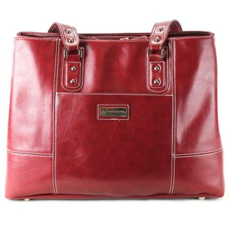 Franklin Covey Vinyl 15 4 Inch 3 Compartment Laptop Tote Bag