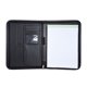 thumbnail image 1 of Portafolio profesional multifuncional para negocios, carpeta tipo padfolio, organizador de documentos, tamaño A4, de piel sintética, con cierre de cremallera y tarjetero, bloc de notas, 1 of 9