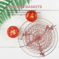 thumbnail image 6 of 3 Tier Fruit Basket, Vegetable Kitchen Storage Basket Chain Hanging Space Saving Fruits, Plants Storage Basket(Copper), 6 of 9