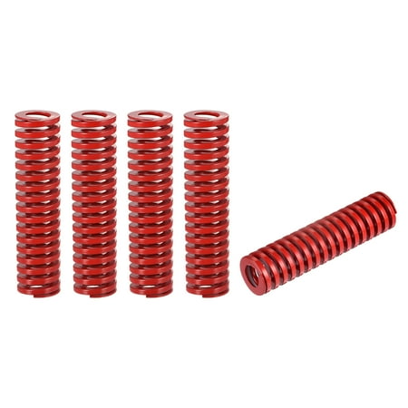 

Die Spring 5 Pack TM 20mm OD 80mm Spiral Stamping Medium Load Die Springs Red