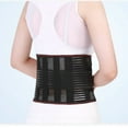 thumbnail image 7 of Lumbar Support Waist Belt Health Therapy Breathable Back Spine Support Corset for Disc Herniation Pain Relief Men Women (Black,XL), 7 of 7
