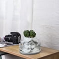 thumbnail image 6 of SLYNSHome Succulent Flower Pot Cute Figure Angel Planter White Ceramic Plant Pots with Drainage & Tray for Home Desk Office Garden Decoration, 6 of 8
