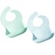 thumbnail image 1 of Baby Bib Silicone 2Set Soft Adjustable Feeding Bibs for Toddlers with Food Catcher for Clean and Organized Mealtime, 1 of 5