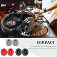 thumbnail image 1 of 2x Ear Pads Earphones Solid leather and sponge Color Leather Cushion Gaming Headset Earpads Hearing Protection Hoop Replacement for W820BT Red, 1 of 9