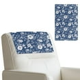 thumbnail image 2 of Xixirimido Abstract Flowers Pattern Leather Recliner Headrest Cover Washable Recliner Headrest Protector Non Slip Chair Head Cover for Sofa Couch Furniture Decor, 3Pcs, 2 of 7