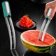 thumbnail image 1 of Cortador de sandía multifuncional de acero inoxidable 304 Divisor de frutas - Herramienta rebanadora de melón con mango cómodo para una sandía perfecta en cubitos - Cortador de frutas fácil de, 1 of 7