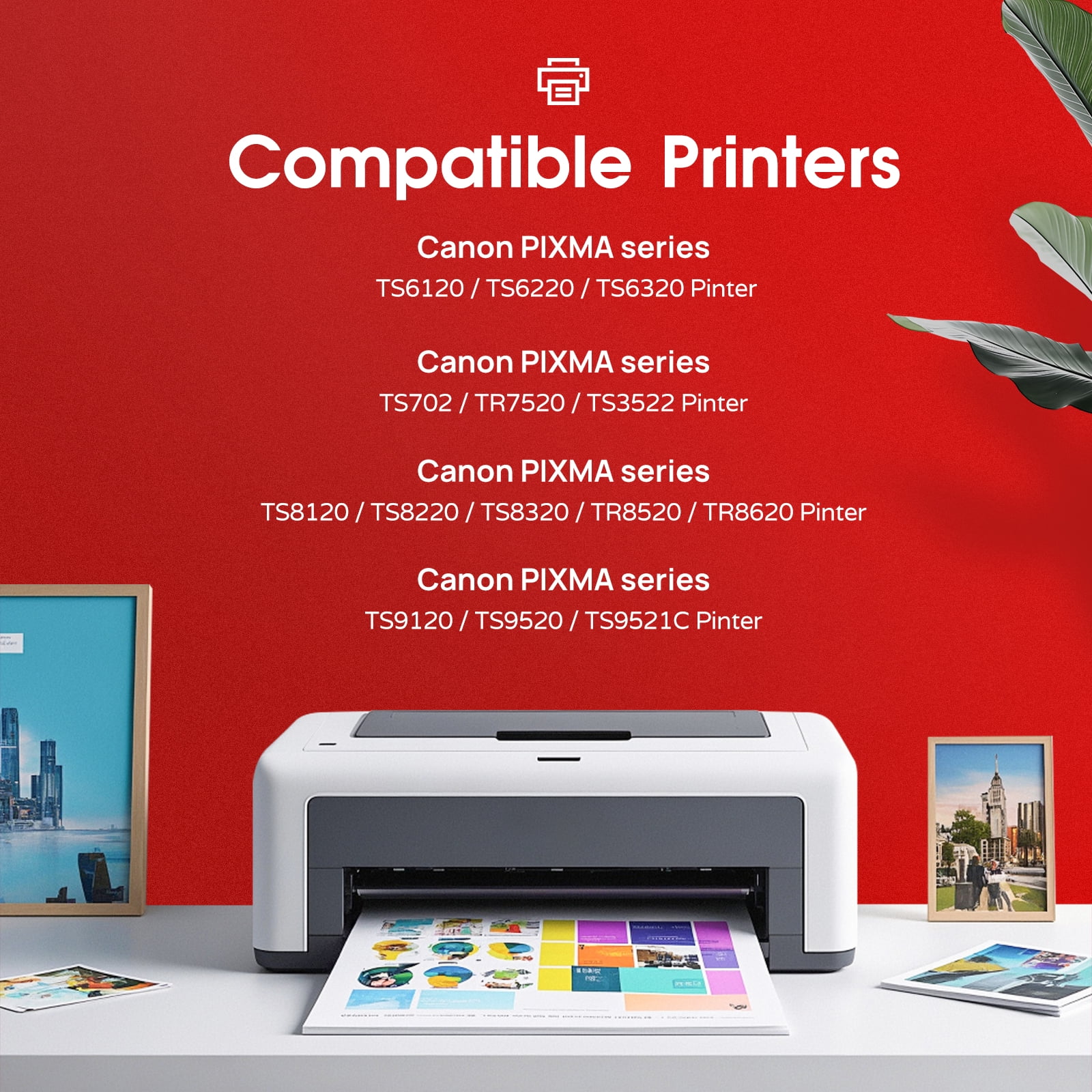 CANON用インク RINNISSK Canon Ink Cartridge 280XXL 281XXL 5 Pack for PIXMA TS9521