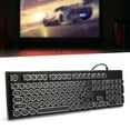 thumbnail image 3 of Rdeghly Illuminated Keyboard,Wired Keyboard,Retro Wired Gaming Mechanical Keyboard Key Click with 104 Keys Mixed Light Ergonomic Design, 3 of 10