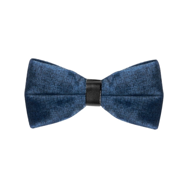 CORBATAS DE MOÑO DE VELVET AJUSTABLES PREATADAS PARA EL DÍA DEL PADRE, INSPIRADORAS, TAMAÑO ÚNICO, AZUL MARINO