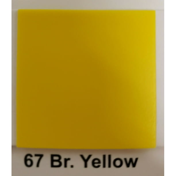 5 PACK HDPE POLYETHYLENE MATTE Br. YELLOW PLASTIC SHEET .055” THICK 24