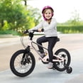 thumbnail image 2 of Costway Vélo pour Enfants de 16 Pouces avec Roues Stabilisatrices et Freins à Disque Doubles, Siège Ajustable, Alliage de Magnésium Léger, Rose, 2 of 10