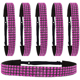 thumbnail image 1 of 6 piezas de diadema con purpurina, diadema de fieltro antideslizante con diamantes de imitación, diadema de tela para mujer, diadema para deportes y yoga, 1 of 5