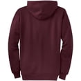 thumbnail image 2 of Joe's USA Full Zipper Hoodies - Hooded Sweatshirts Size XL, Maroon, 2 of 2