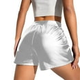thumbnail image 3 of Clearance Sale 2025 Intimates Ladies Leather Shorts Multi Colored High Waisted Stretch Casual Shorts, 3 of 5