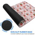 thumbnail image 6 of Long Mouse Pads for Desk,Pink Cow Strawberry Pattern Desk Mats on Top Of Desks, Desk Mouse Pad Extra Large with 3mm Non-Slip Base and Stitched Edge for Gaming,Office,Work,Home 35.4"x15.7", 6 of 6