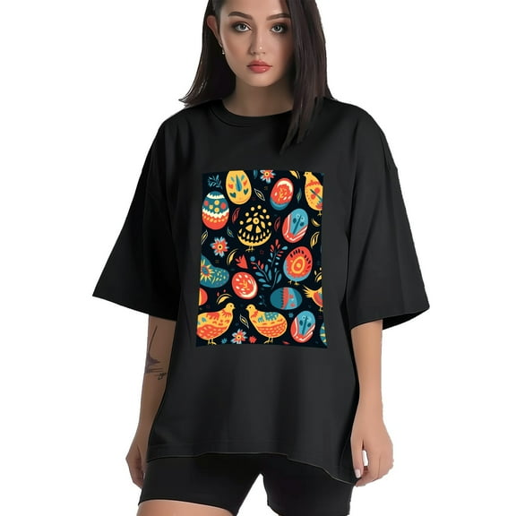 Plus Size Shirt for Women Black Tops for Women Short Sleeves Shirt for Women Easter 232 T Shirt Crewneck Shirt for Women XS