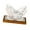White, variant on CoudarTitie Butterfly Napkin Holder for Table Countertop Organizer Freestanding Metal Tissue Gold
