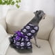 thumbnail image 3 of Disfraz de calavera negra y morada para mascotas, ropa para perros, disfraz de Halloween, 1 pieza, 3 of 6