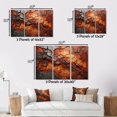 thumbnail image 4 of Designart Tree Redwood framed wall Art, Brown Orange Abstract Redwood Tree composition , Tree Redwood framed wall art decor, Multi-Color Traditional black framed wall art, 32x24 inches black frame, 4 of 5