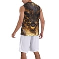 thumbnail image 2 of Sikiie Cool Black Gold Dragon Basketball Jersey Reversible Men's Mesh Athletic Sports Shirts Training Practice S-4XLSmall, 2 of 6