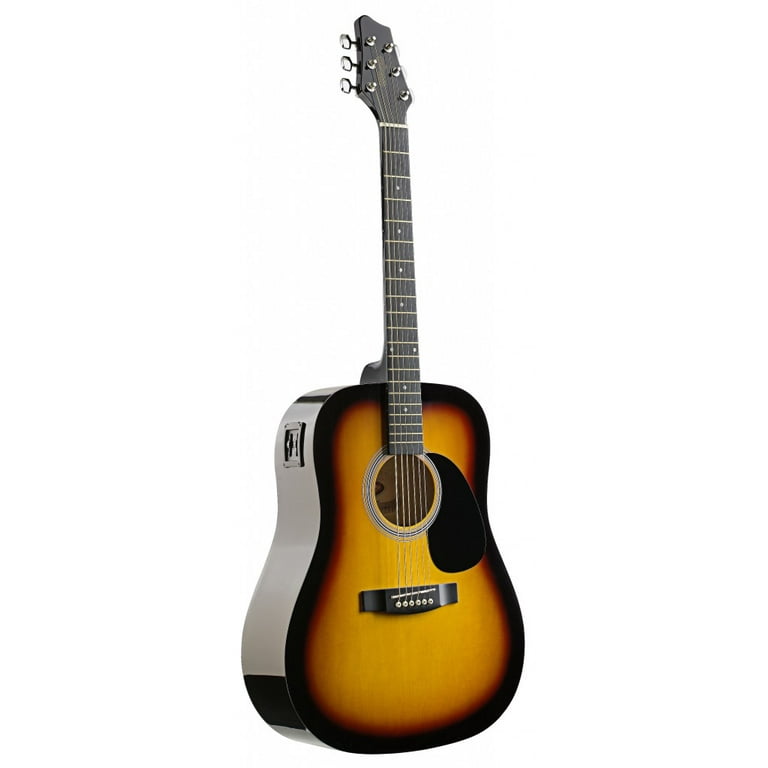 Stagg SW201SB VT Dreadnought Acoustic Electric Guitar Sunburst