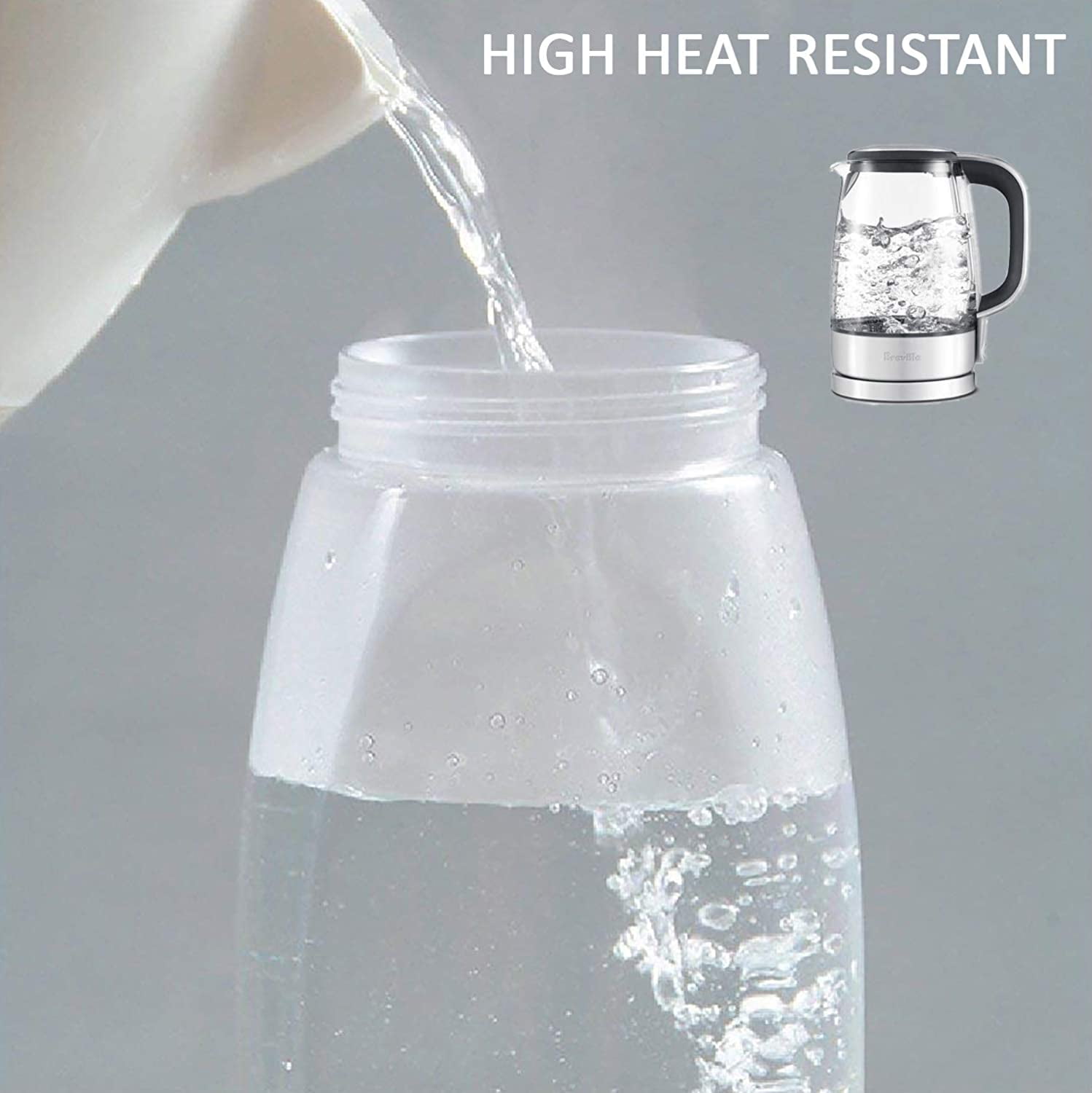 Lustroware Locking Spout Quick Pour Pitcher 2.3qt, White K1264AW