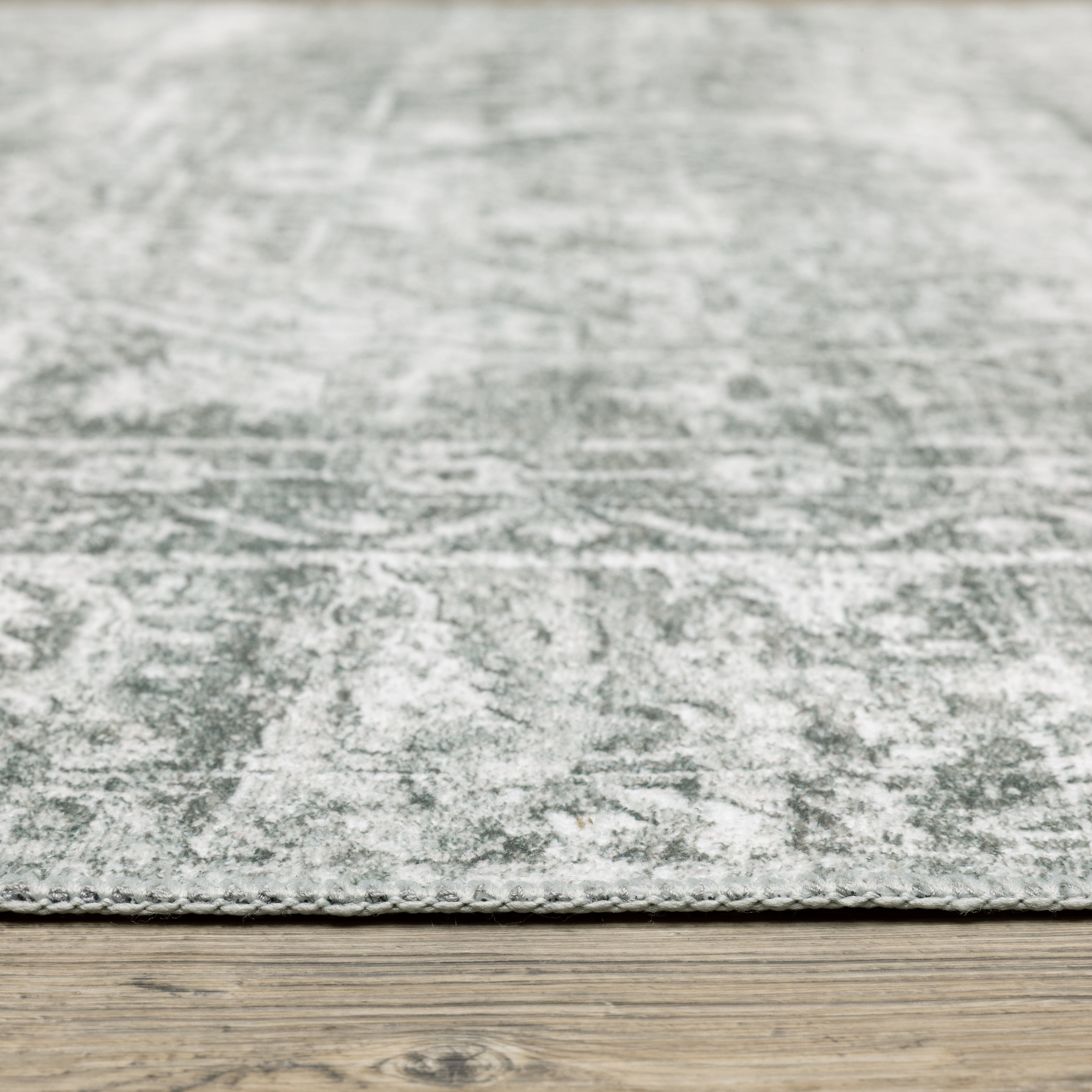 Avalon Home Marlowe Washable Distressed Oriental Grey/ Ivory Indoor Area Rug