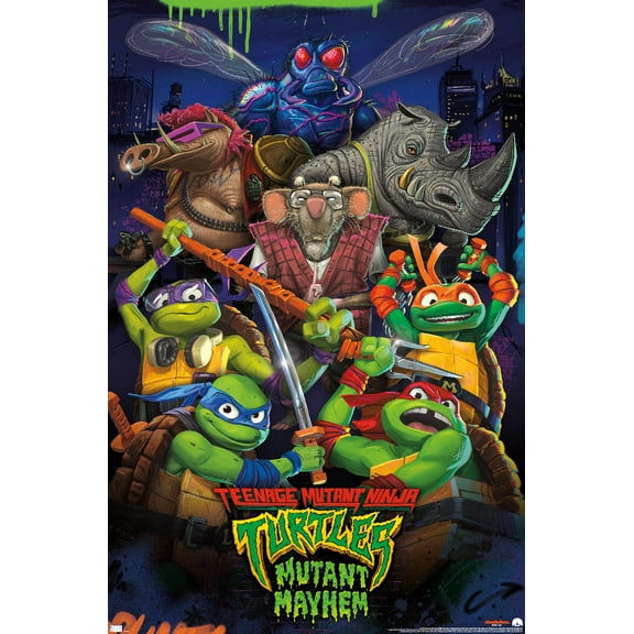 Teenage Mutant Ninja Turtles: Mutant Mayhem - Group Wall Poster, 22.375" x 34"