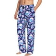 thumbnail image 6 of Honiee crystal Skull flower leaf for men - a sleek fusion of Straight Pajama Pants, versatile Lounge Pants, and cozy Sleepwear, all rolled into one-Large, 6 of 6