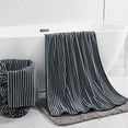 thumbnail image 2 of Green Essen 4 Pack Bath Towel Set Soft Bath Sheet 650 GSM Thick Oversized Bath Shower Towels 35"x70" Absorbent Large Bathroom Towels Quick Dry Microfiber Towels Set for Hotel SPA,Black, 2 of 7