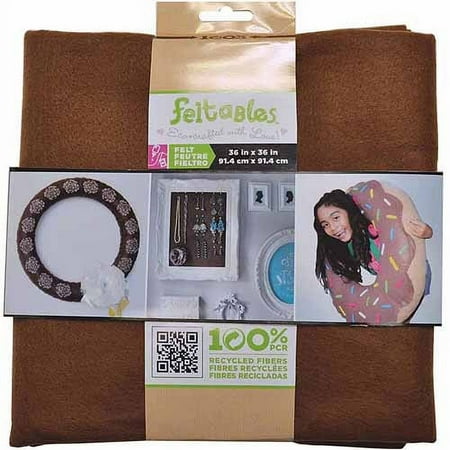 Feltables Pre-Cut Felt 36"X36"-Cocoa, Pk 3, CPE Felt