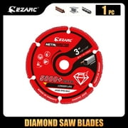 EZARC Diamond Cutting Wheel 3 x 3/8 Inch for Metal, Cut Off Wheel with 5000+ Cuts on Rebar, Steel, Iron and INOX