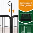 thumbnail image 3 of Yaheetech 47" Tall 16-Panel Foldable Metal Dog Playpen with Door, for Indoor Outdoor, Black, 3 of 5