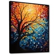 thumbnail image 2 of Designart "Hardedge Art Sublime Tree consistency V" Abstract Floater Framed Canvas Art Print, 2 of 7